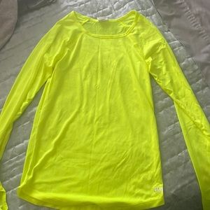 neon long sleeve workout top